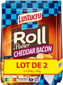 Lustucru 2 roll a poeler cheddar bacon 280g x4