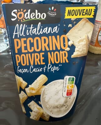PastaBox RIGATONI CACIO & PEPE Pecorino Poivre Noir