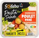 Pasta salade pâtes fraîches poulet pané