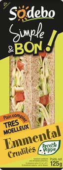 Sandwich Simple & Bon ! Club - Emmental Crudités