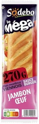 Le mega sauce burger jambon oeuf