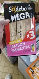 Sandwich le méga jambon emmental x3 / pain complet