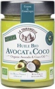 Huile bio avocat et coco
