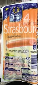 4 saucisses de Strasbourg