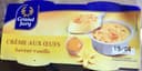 Crème aux oeufs saveur vanille