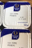 4X100G Compote Pomme / Pruneaux Sans Sucre Ajoute Grand Jury