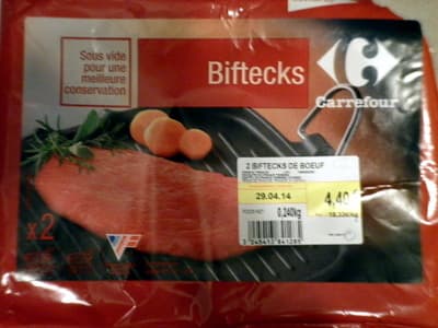 2 Biftecks de Boeuf