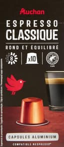 AUCHAN ESPRESSO CLASSIQUERond et équilibré