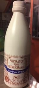 Préparation pour crème caramel