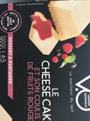 Le cheese cake et son coulis de fruits rouges