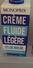 Crème fluide légère 12%