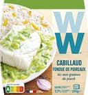 Cabillaud fondue de poireaux et riz aux graines de pavot sans couverts