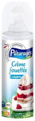 Creme legere uht sucree sous pression 20% mg 250g