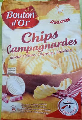 Chips campagnardes saveur crème/oignons/lardons