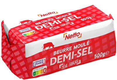 BEURRE 1/2 SEL MOULE 500g origine France