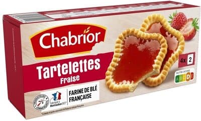 8 Tartelettes carrés FRAISE