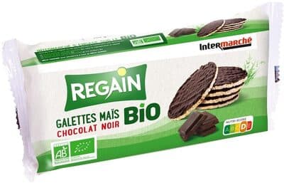 Galettes de mais nappées au chocolat noir BIO 100g