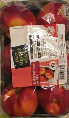 6 Nectarines jaunes