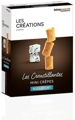 Crêpes dentelle fourrage au Roquefort