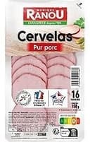 Cervelas tranche 16t 150g massif trad