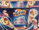 Adélie Mini cônes vanille/chocolat & vanille/fraise les 8 cônes de 70