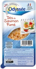 Dés de saumon fumé