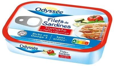 Filets de sardines à la tomate et petits légumes 100g (1/7)