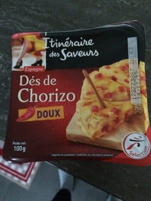 Dés de chorizo doux