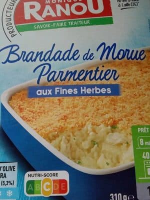 Brandade de morue parmentier aux fines herbes 310g RANOU