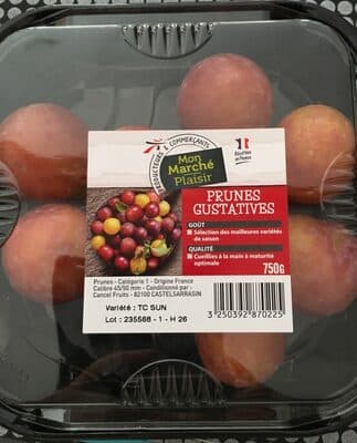 Prunes gustatives