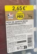 Noix de jambon 6t 70g fe