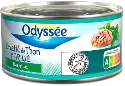 Miettes de thon mariné basilic 102g 95g (1/5)