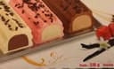 buchette vanille chocolat fraise noisette