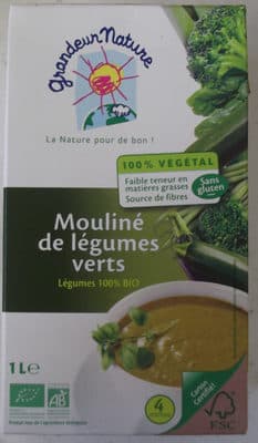 Mouliné de légumes verts