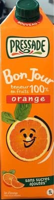 Jus d'orange a base de jus concentré