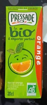 Nectar d'orange bio sans pulpe briquette