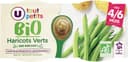 Bols de haricots verts sans morceaux U_TOUT_PETITS Bio