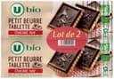 Biscuits Petit beurre chocolat noir tablette bio, paquet 2x150g