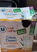 Crème dessert Bébé à la vanille, dès 12 mois - 4x85g