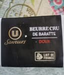 Beurre cru baratte doux 83%mg