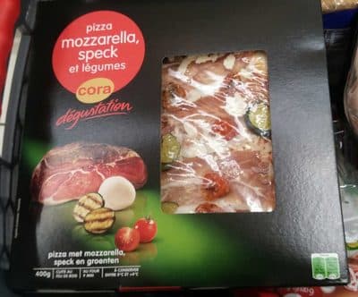 Pizza Mozzarella speck et légumes