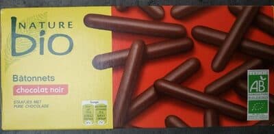Bâtonnets chocolat noir