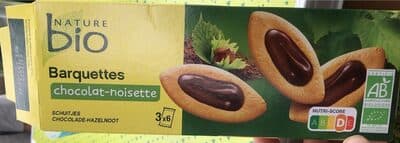 Barquettes chocolat-noisette