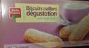 Biscuits cuillers dégustation aux oeufs frais