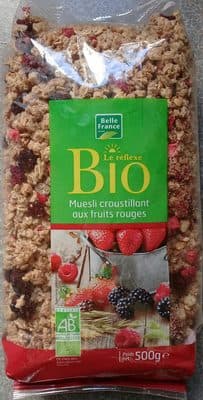 Muesli croustillant aux fruits rouges
