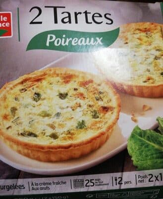 2 tartes poireaux