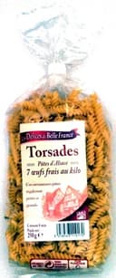 Torsades Pâtes d'Alsace (7  œufs frais au kilo)