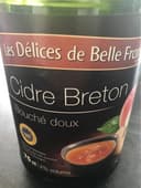 Cidre breton bouché doux