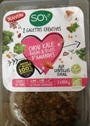 Chou kale raisins & éclats d'amandes aux lentilles corail