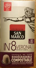 Café moulu verona SAN MARCO, 10 dosettes